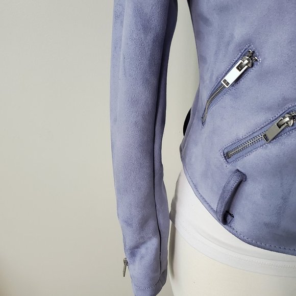 BAR III FAUX SUEDE MOTO JACKET - Picture 3 of 9